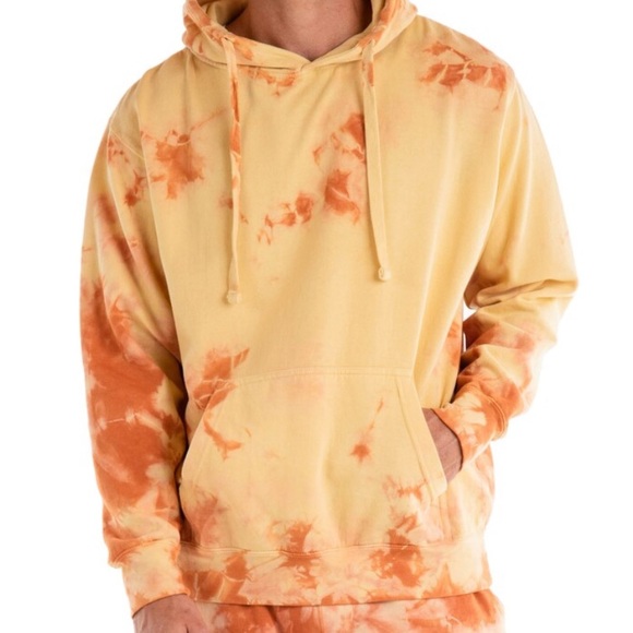 NWT Original Paperbacks orange tie dye hoodie - Picture 3 of 3